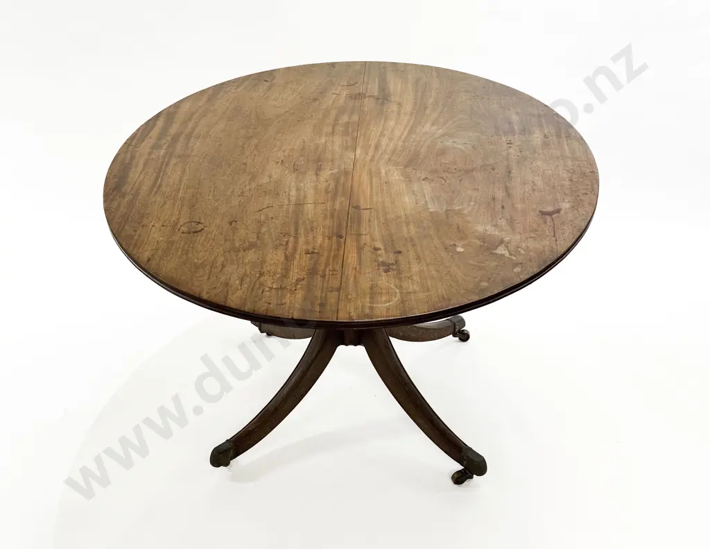 Regency Faded Mahogany Oval Loo Table Image 1++