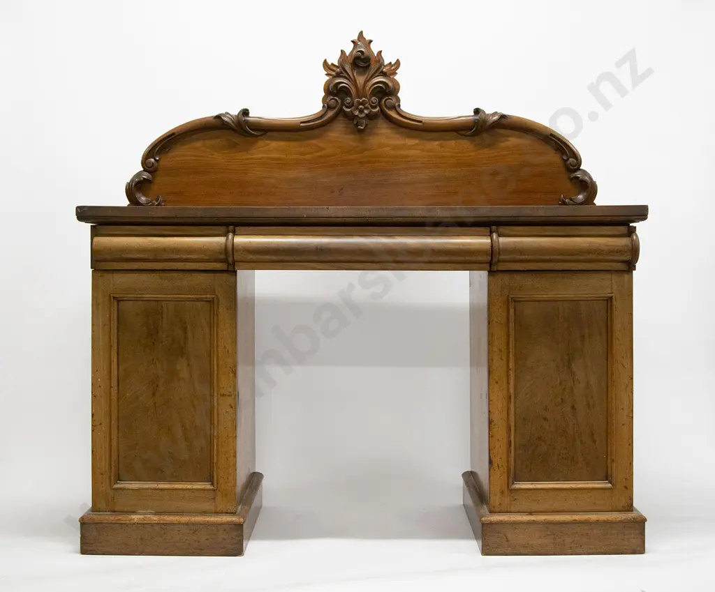 Vict Mahogany Pedestal Sideboard Image 1++