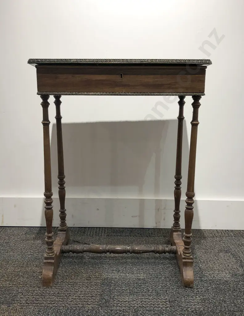Vict Inlaid Sewing Table Image 1++