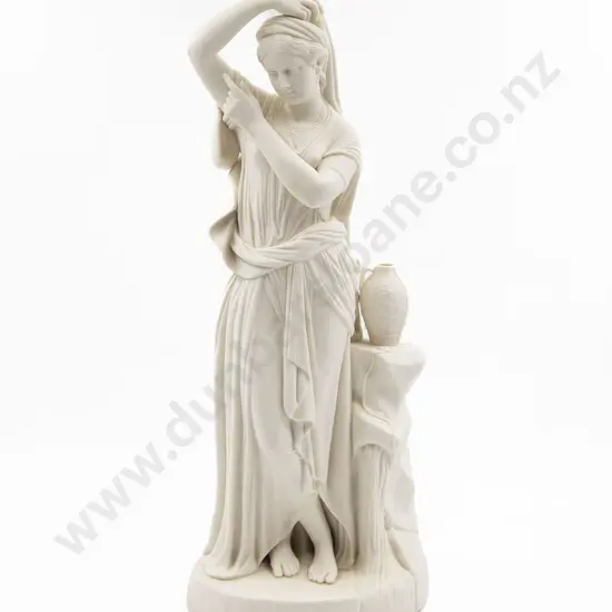 Large Vict Parian Ware Figure Of Rebecca At The Well
