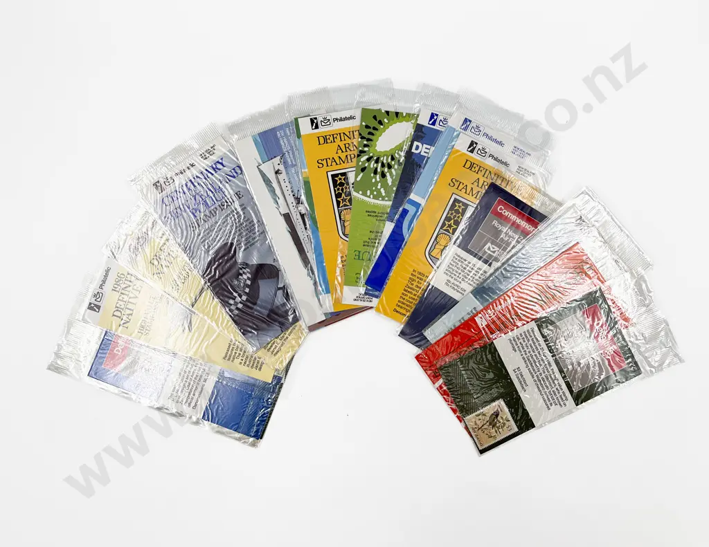 NZ Collection PO Stamp Issue Packs mainly 1980's Image 1++