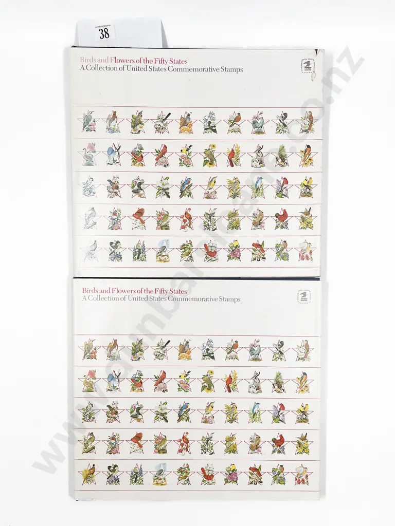 USA Birds and Flowers of the Fifty States Book Album 1982 x2 Image 1++