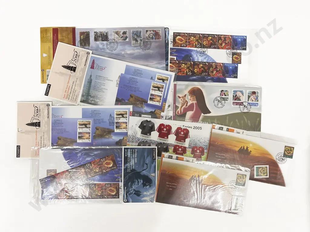 NZ C2003-2006 Assorted FDC Unaddressed Packs and Matching Loose Stamps Image 1++