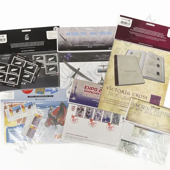 NZ C2007-2011 FDC Unaddressed Packs Miniature Stamp Packs and Loose Stamps
