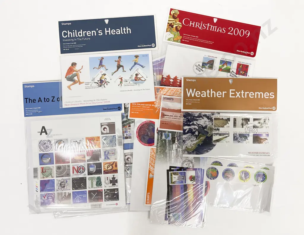 NZ C2007-2011 FDC Unaddressed Packs Miniature Stamp Packs and Loose Stamps Image 1++