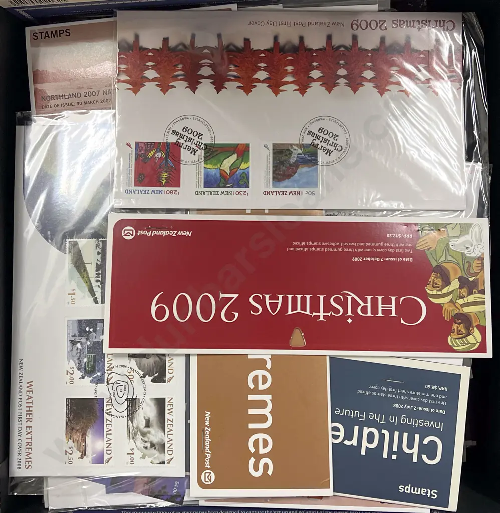 NZ C2007-2011 FDC Unaddressed Packs Miniature Stamp Packs and Loose Stamps Image 1++