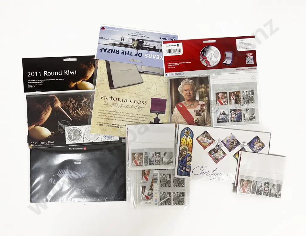 NZ C2011 Small Qty FDC with Miniature Sheets and Stamp Packs Image 1++