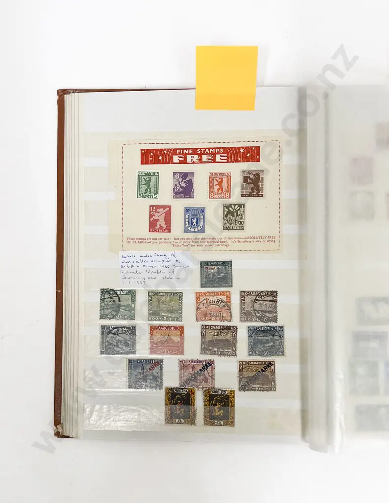 Stock Book Album Pre and Post War German Stamps Image 1++