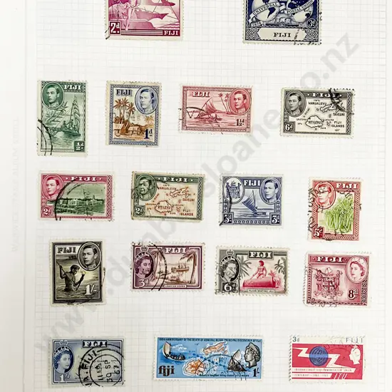 Three Vintage Stamp Albums Mainly NZ and Pacific Islands