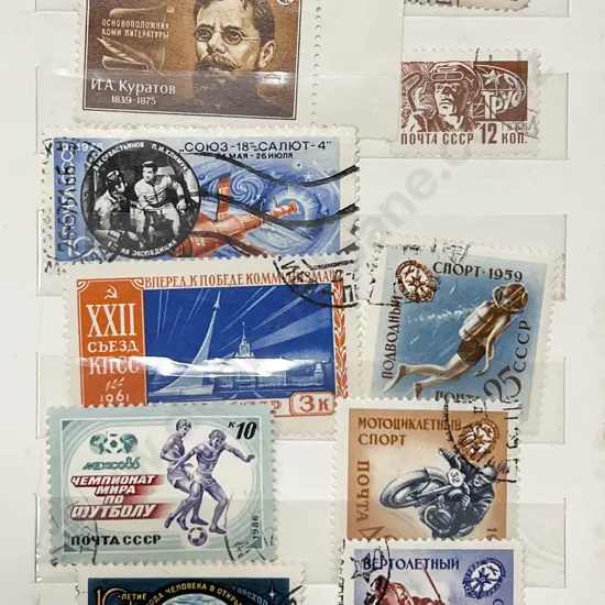 Three Small Vintage NZ and World Stamp Albums and two Russia books
