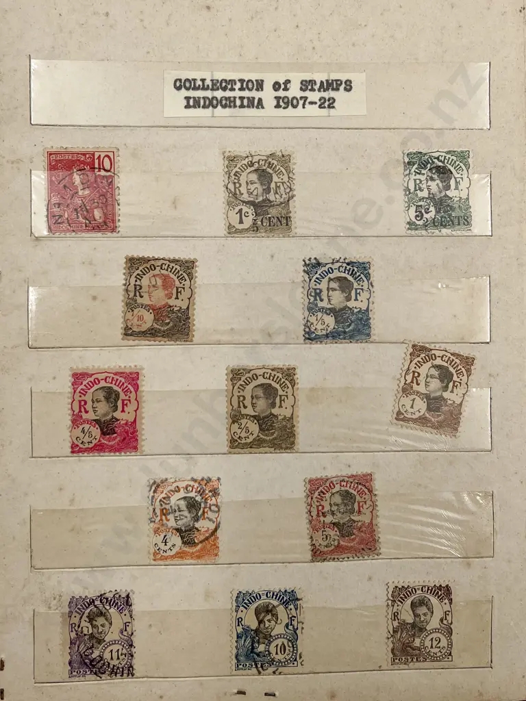 Two Vintage stock Book Albums Indochina Stamps Image 1++