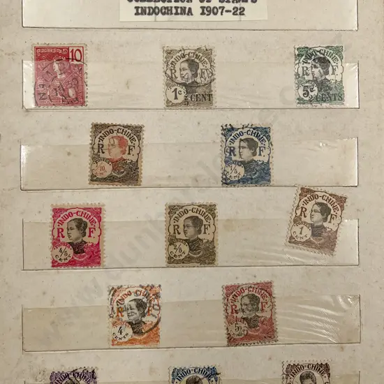 Two Vintage stock Book Albums Indochina Stamps