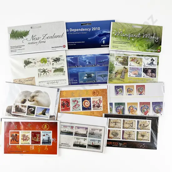 Qty NZ C2000 - 2010 Presentation Stamp Sheet Issues Large and Small Sets