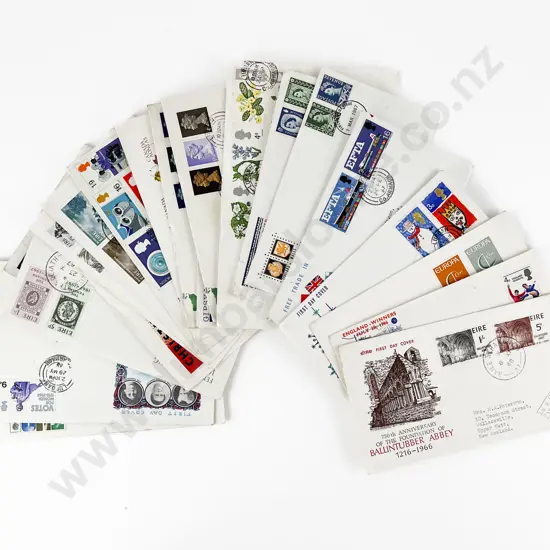 Qty MIxed NZ and UK Vintage FDC's