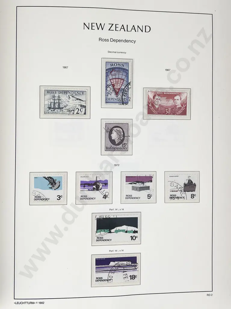 Two Lighthouse Leuchtturm New Zealand Stamp Albums Image 1++
