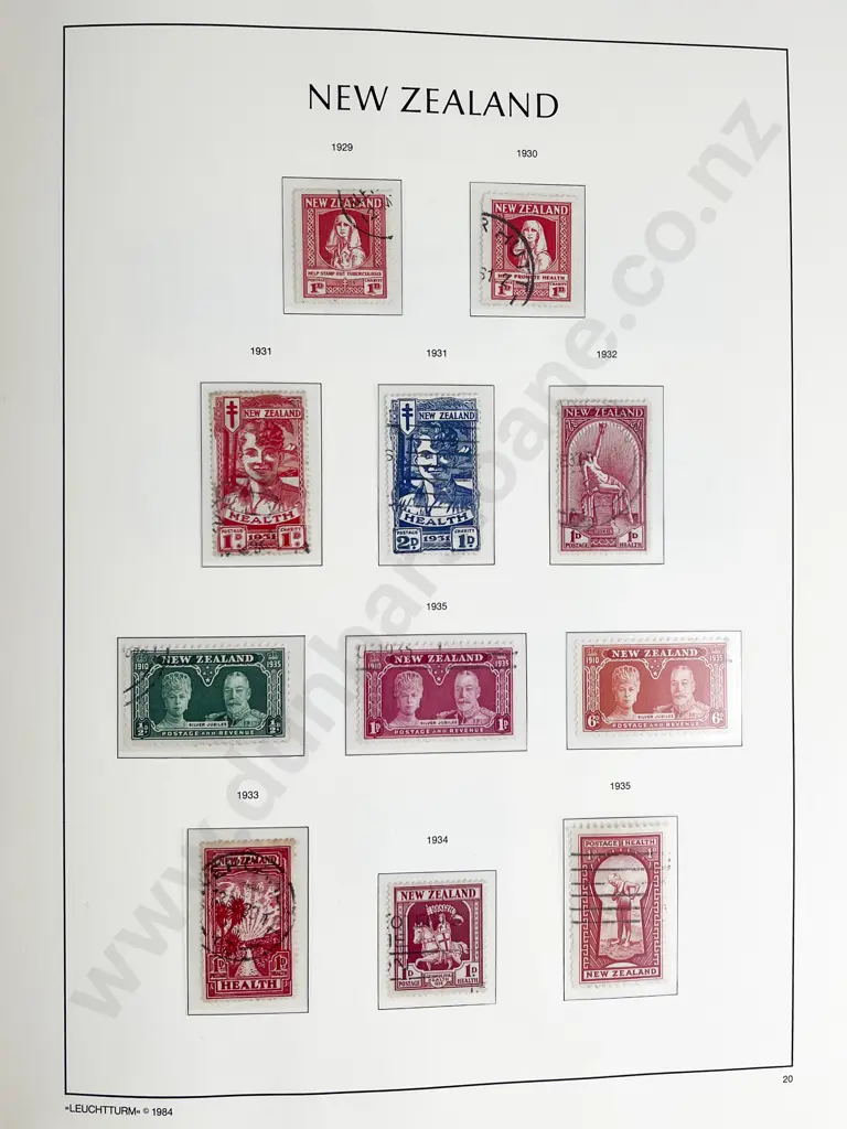 Two Lighthouse Leuchtturm New Zealand Stamp Albums Image 1++