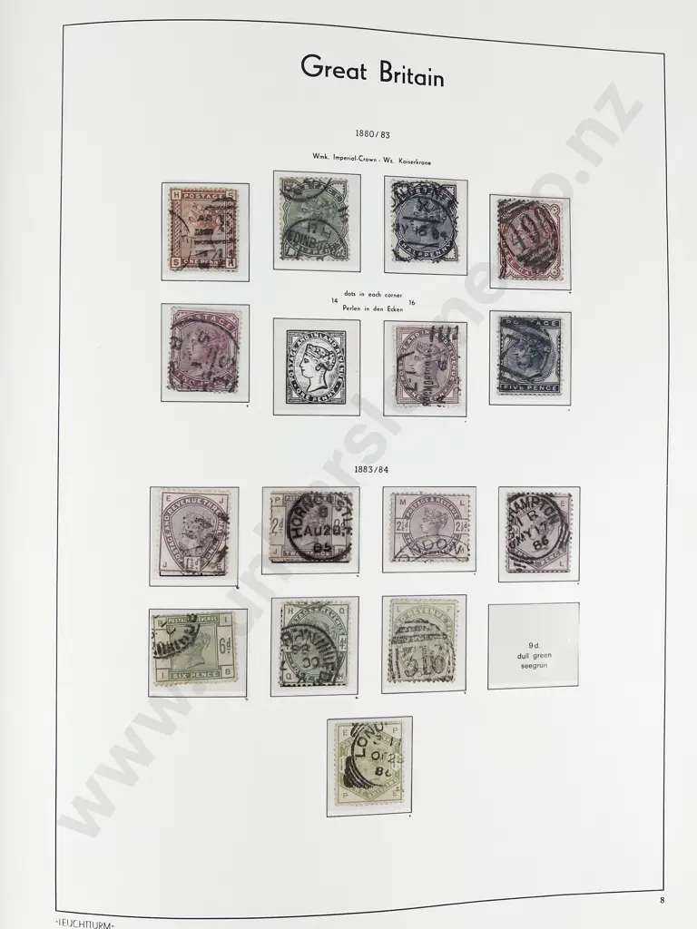 Two Lighthouse Leuchtturm Great Britain Stamp Albums Image 1++