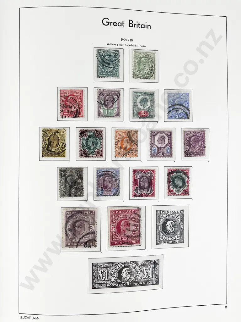 Two Lighthouse Leuchtturm Great Britain Stamp Albums Image 1++