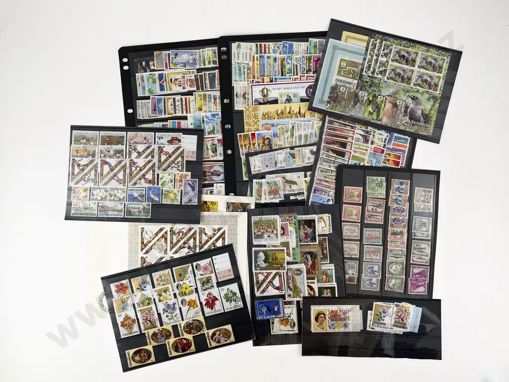 Qty Samoa Cook Island and Rugby Pictorial Stamps Image 1++