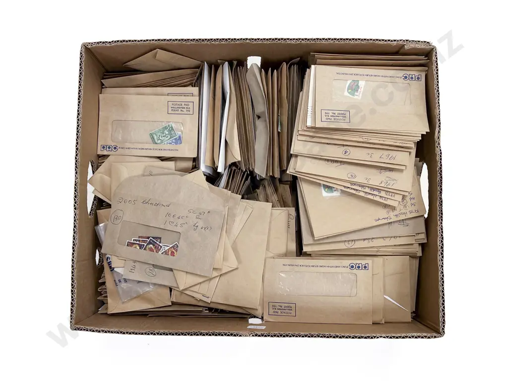 Carton Qty NZ Loose Sorted Stamps Image 1++