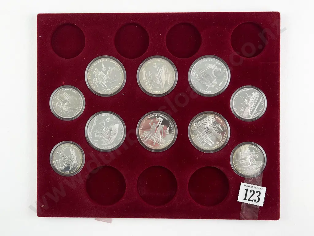 Russia XXII Summer Olympics Moscow 1980 10 Silver Coins Image 1++