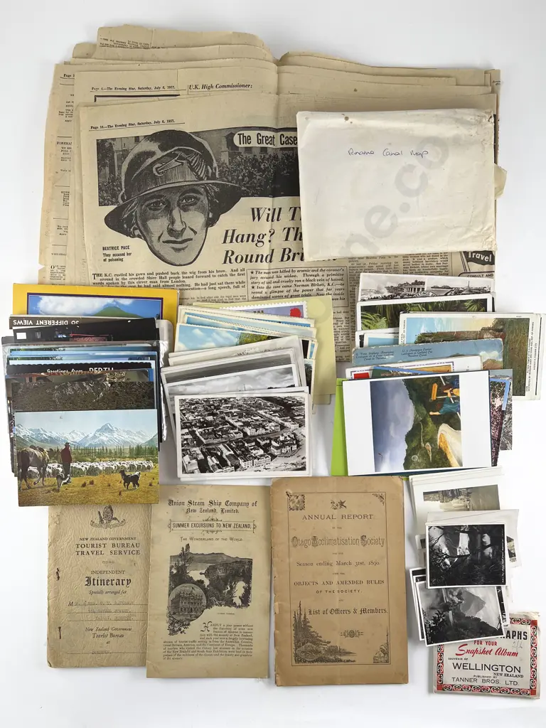 Small Qty Post War Post Cards Booklets 1957 Evening Star Newspaper and Assorted Image 1++