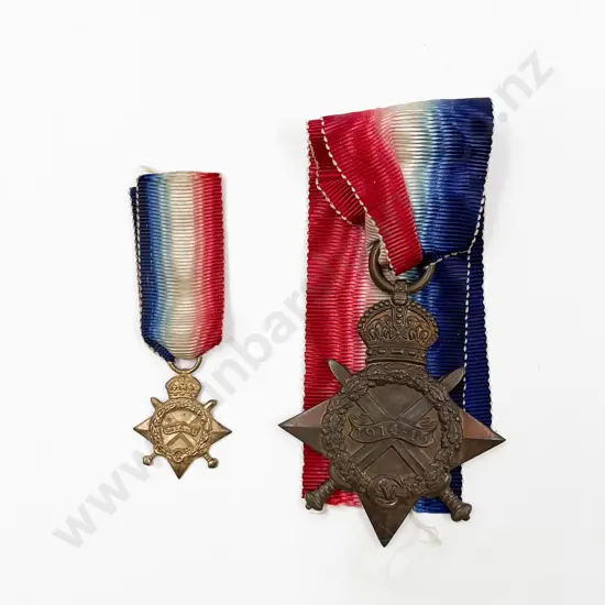1914-15 Star and Miniature
