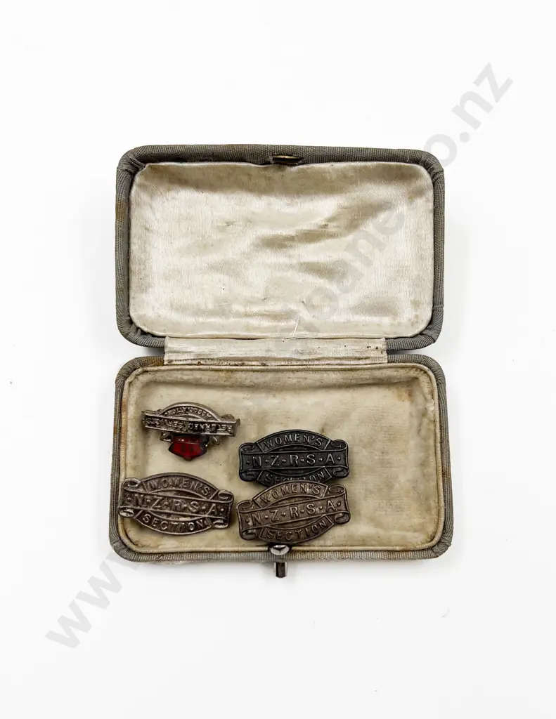 Three NZRSA Women's Section Badges and RSA Badge Image 1++