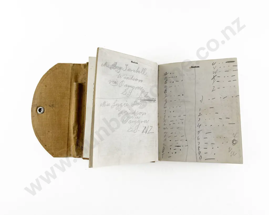 WWI NZ Soldiers Diary Image 1++