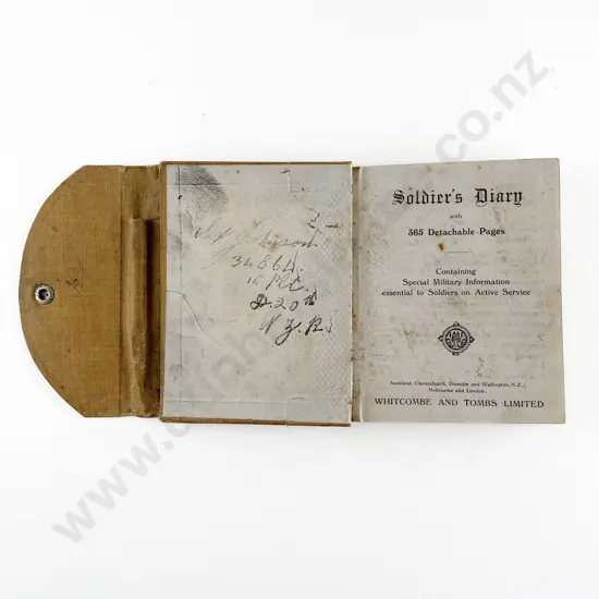 WWI NZ Soldiers Diary