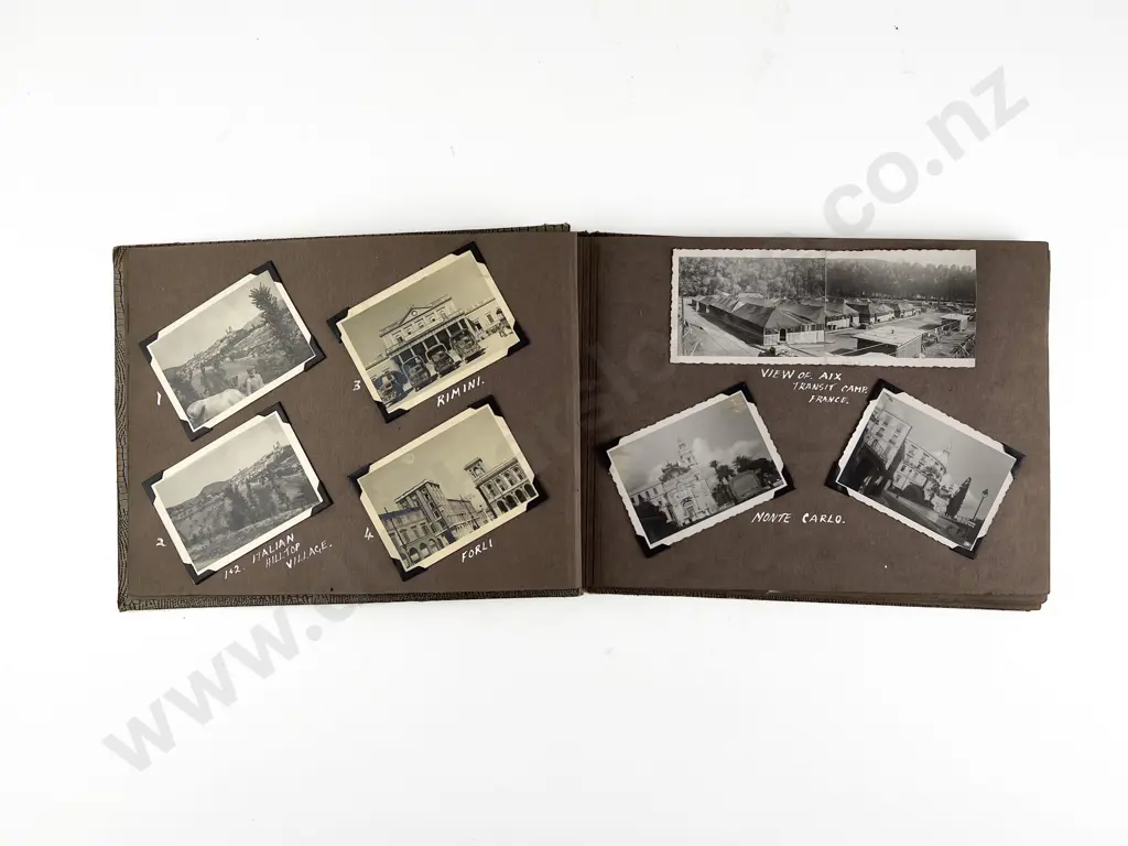 WWII Photograph Album of Italian Snapshots Image 1++