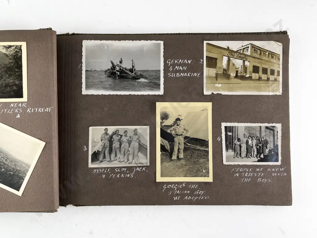 WWII Photograph Album of Italian Snapshots Image 1++