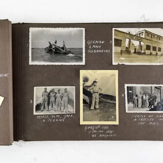 WWII Photograph Album of Italian Snapshots