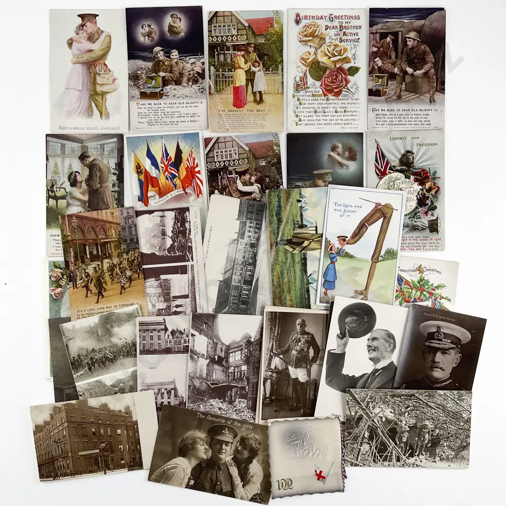 Small Collection Military Themed Post Cards Image 1++