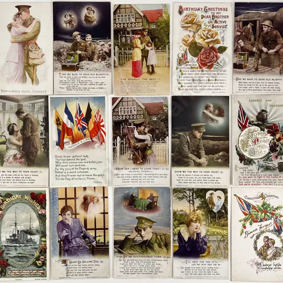 Small Collection Military Themed Post Cards