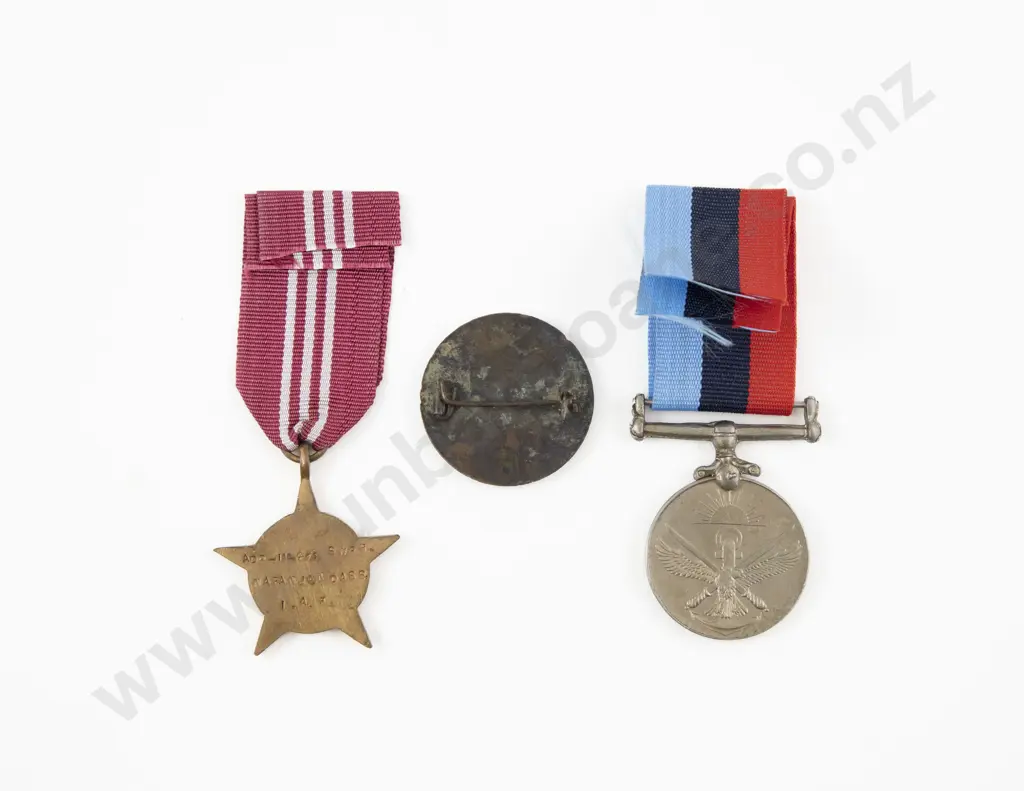 Two India General Service Medals and Overseas Service Brooch Image 1++