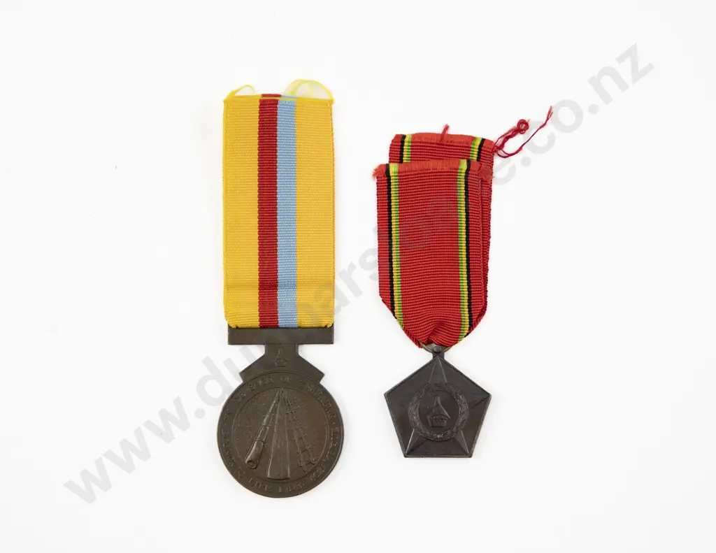 Two Zimbabwe Commemorative Medals Image 1++