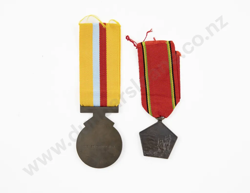 Two Zimbabwe Commemorative Medals Image 1++