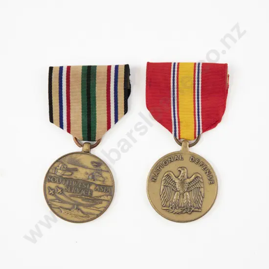 Two USA Service Medals