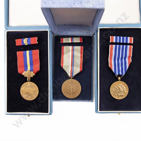 Three Boxed Czech Commemorative Medals