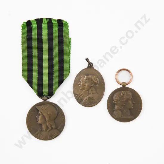 Two French and Belgium Commemorative Medals