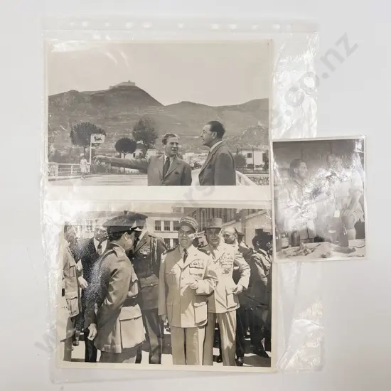 Four Photographs of Field Marshal Lord Harding and Four Handwritten Letters
