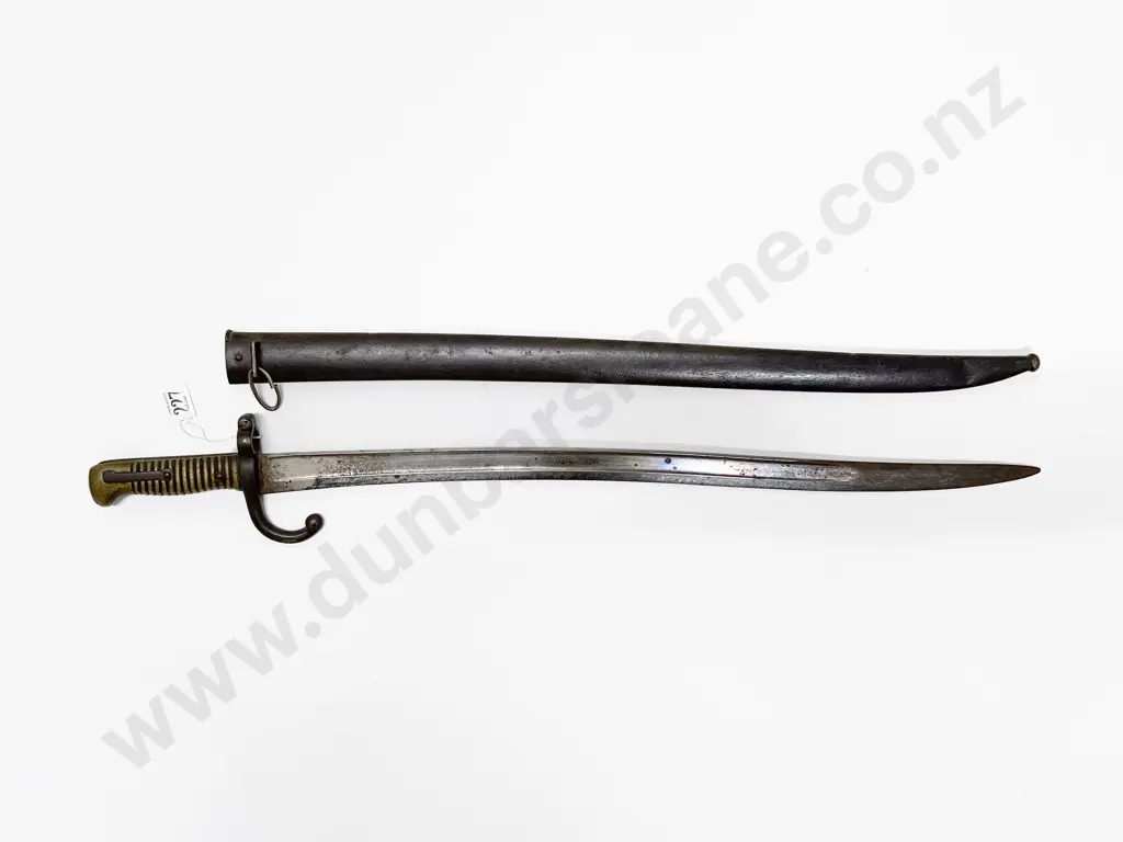 French M1866 Chassepot Sword Bayonet and Scabbard Image 1++