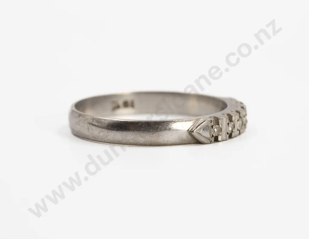 18ct White Gold Six Stone Diamond Eternity Band Image 1++
