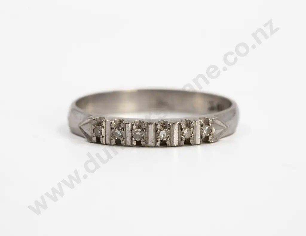 18ct White Gold Six Stone Diamond Eternity Band Image 1++