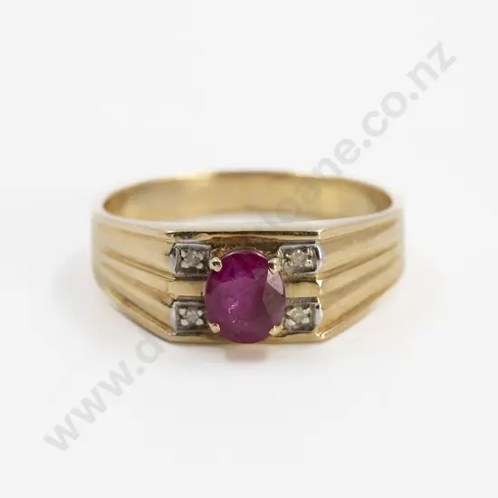 10ct Single Ruby Dress Ring