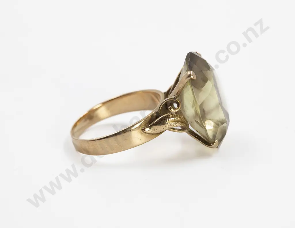 14ct Single Citrine Dress Ring Image 1++