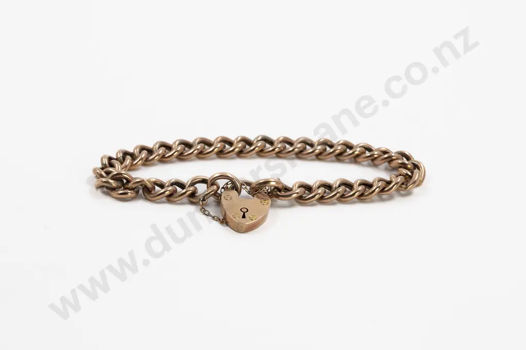 9ct Hollow Curb Link Bracelet Image 1++