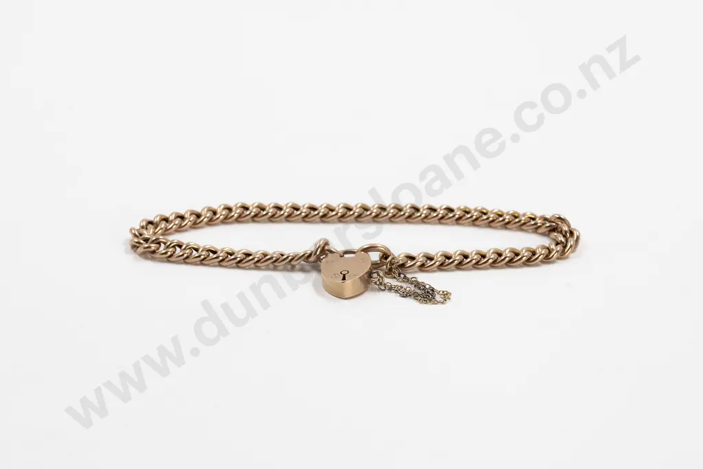 9ct Uniform Curb Link Bracelet Image 1++