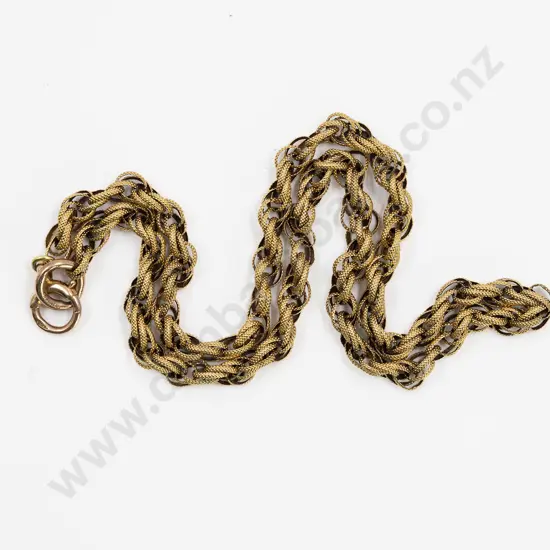 Victorian 9ct Fancy Multi-Trace Link Neck Chain
